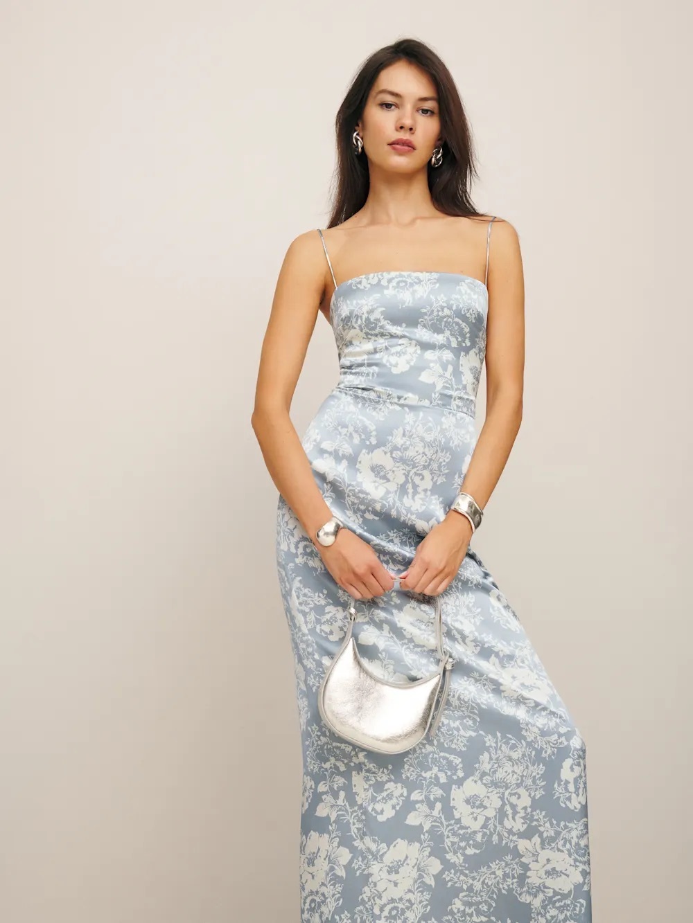 Reformation Frankie Silk Dress - Size 4 - Picture 3 of 3